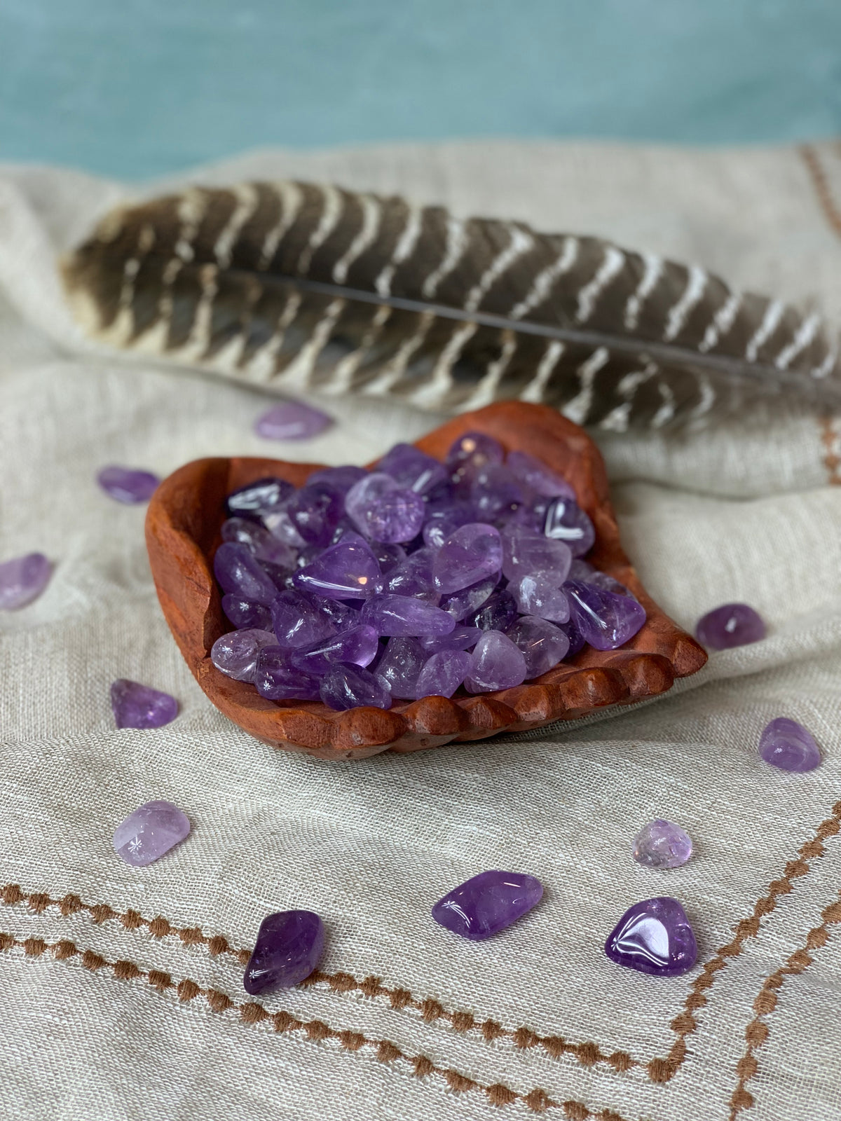 Tumbled Light Amethyst for Protection & Healing