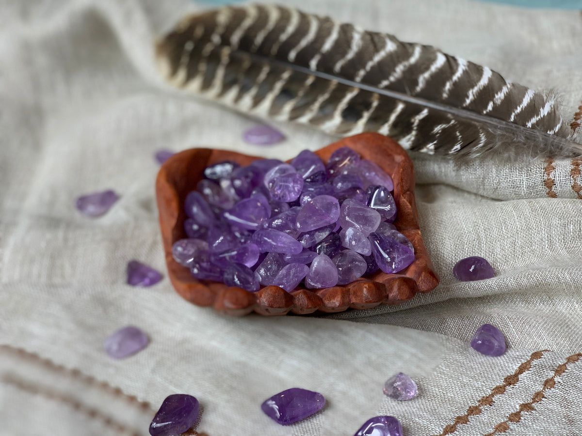 Tumbled Light Amethyst for Protection & Healing