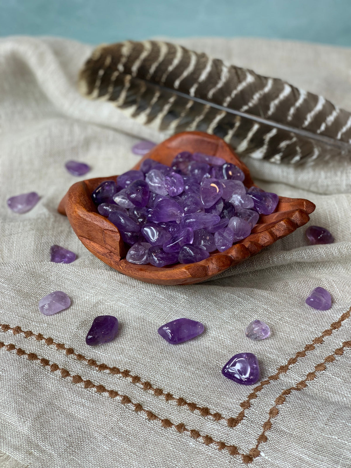Tumbled Light Amethyst for Protection & Healing