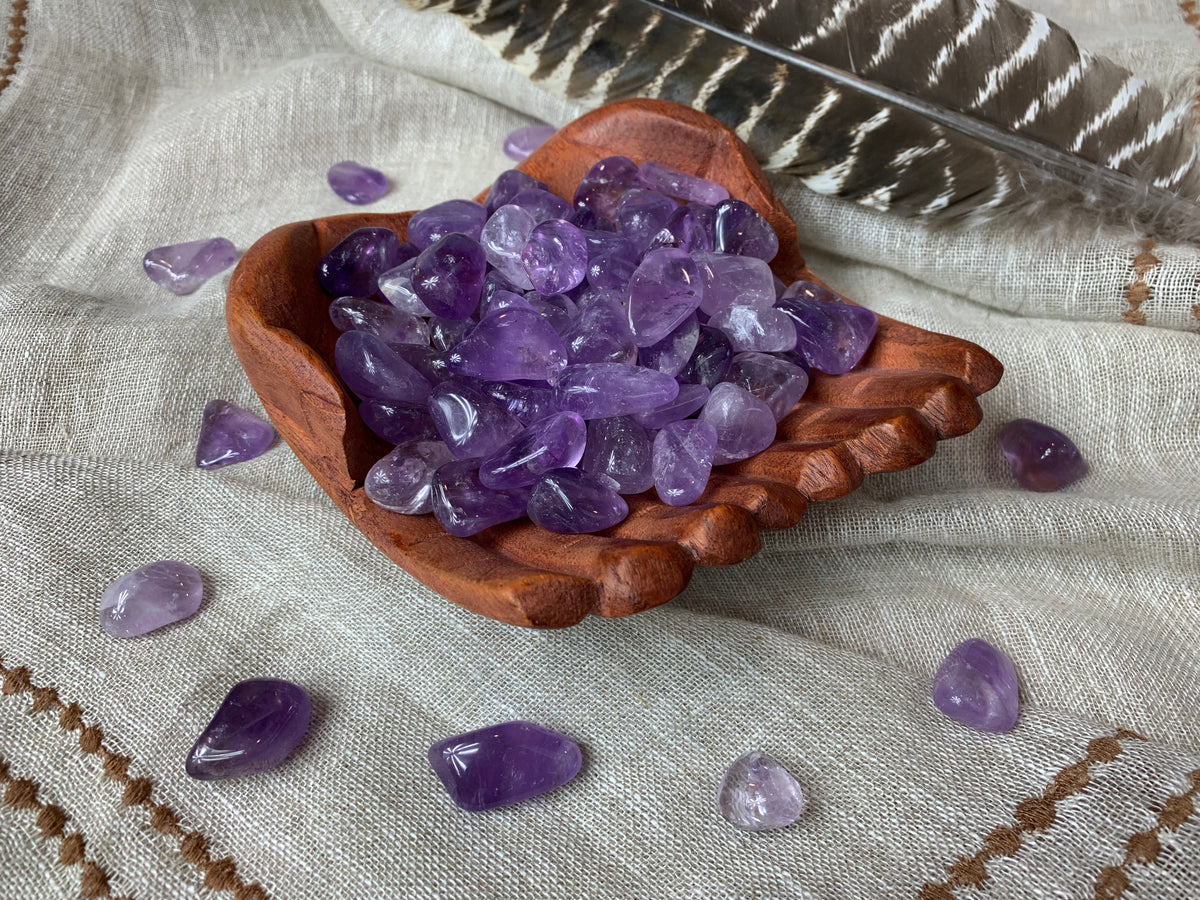 Tumbled Light Amethyst for Protection & Healing