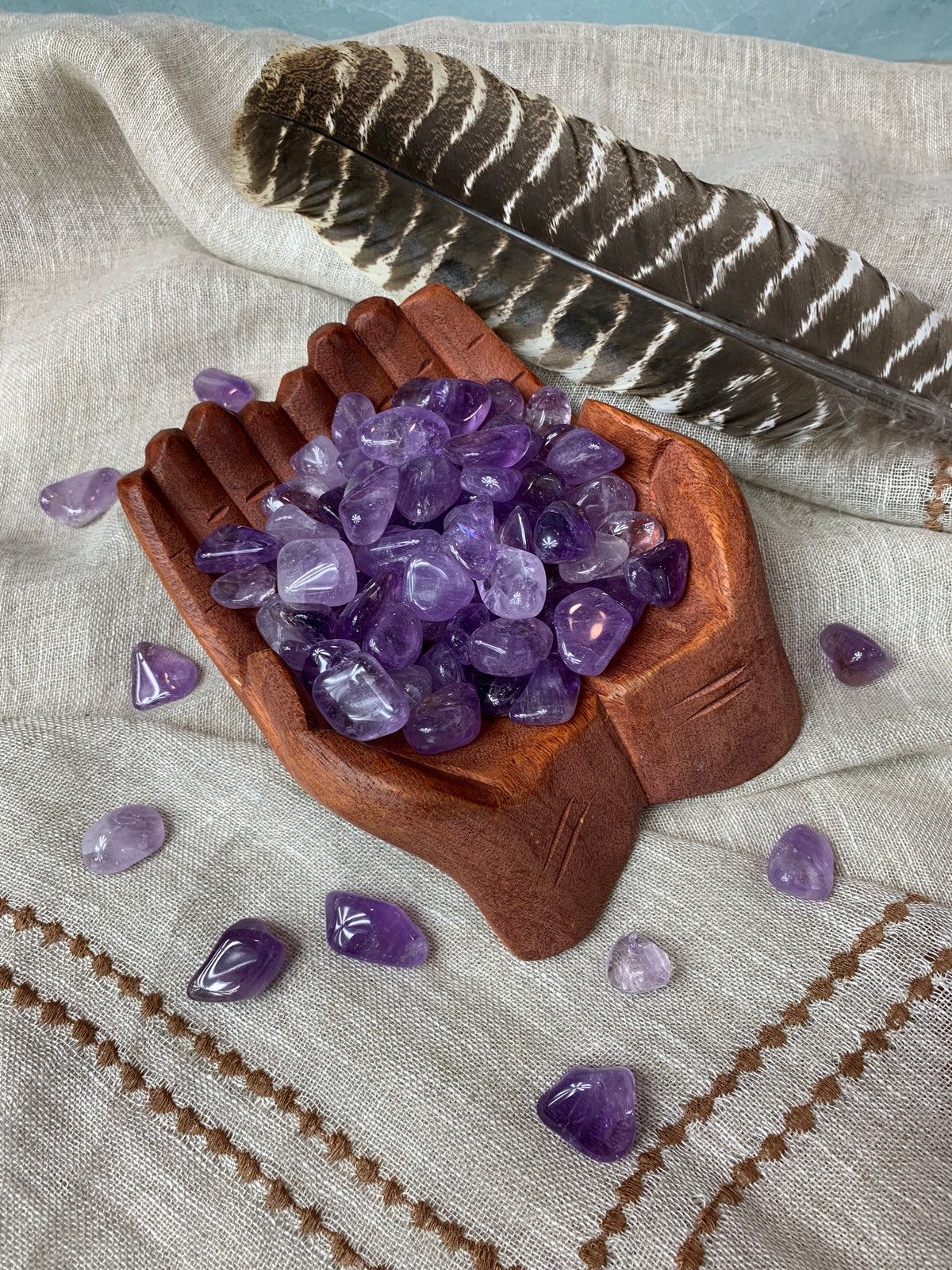 Tumbled Light Amethyst for Protection & Healing