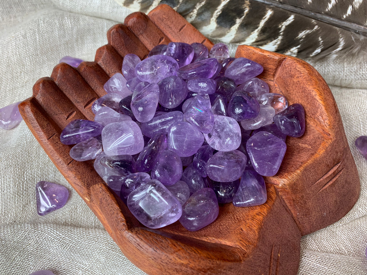 Tumbled Light Amethyst for Protection & Healing