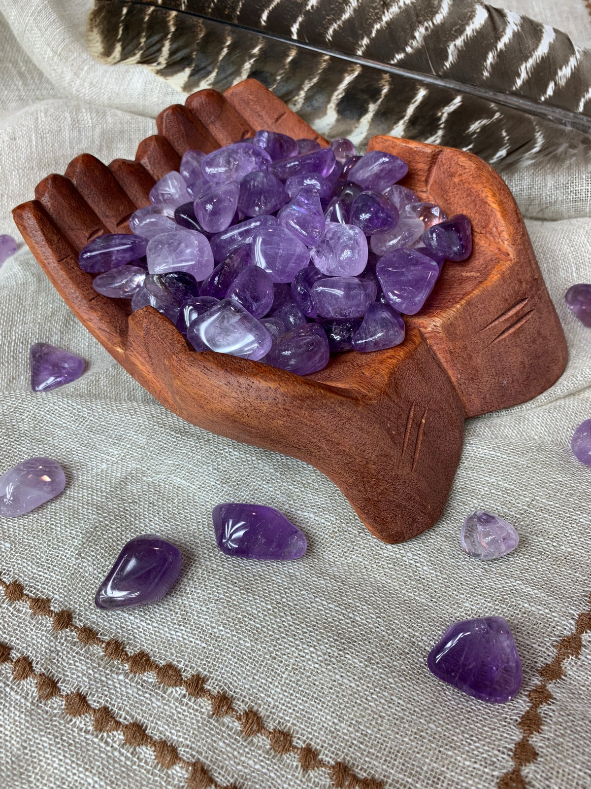 Tumbled Light Amethyst for Protection & Healing