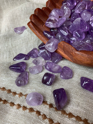Tumbled Light Amethyst for Protection & Healing