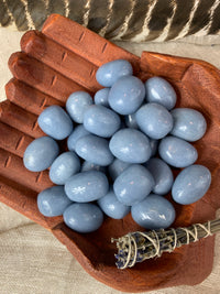 Tumbled Angelite for Gratitude & Angelic Connection