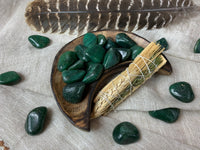 Tumbled Dark Green Aventurine for Wealth