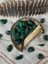 Tumbled Dark Green Aventurine for Wealth