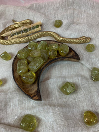 Tumbled Green Apatite for Connecting with Nature