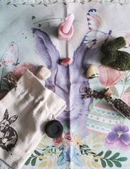 Ostara Altar Cloth and Crystal Set