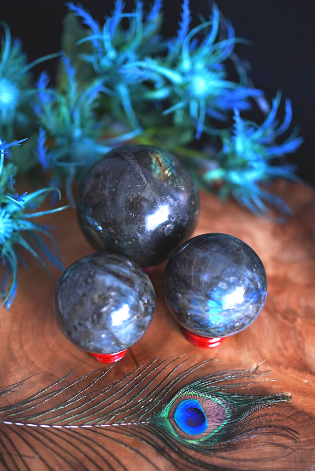 Labradorite Spheres for Spiritual Beauty
