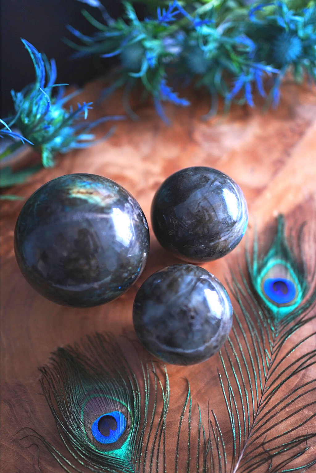 Labradorite Spheres for Spiritual Beauty