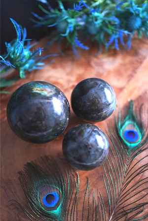 Labradorite Spheres for Spiritual Beauty