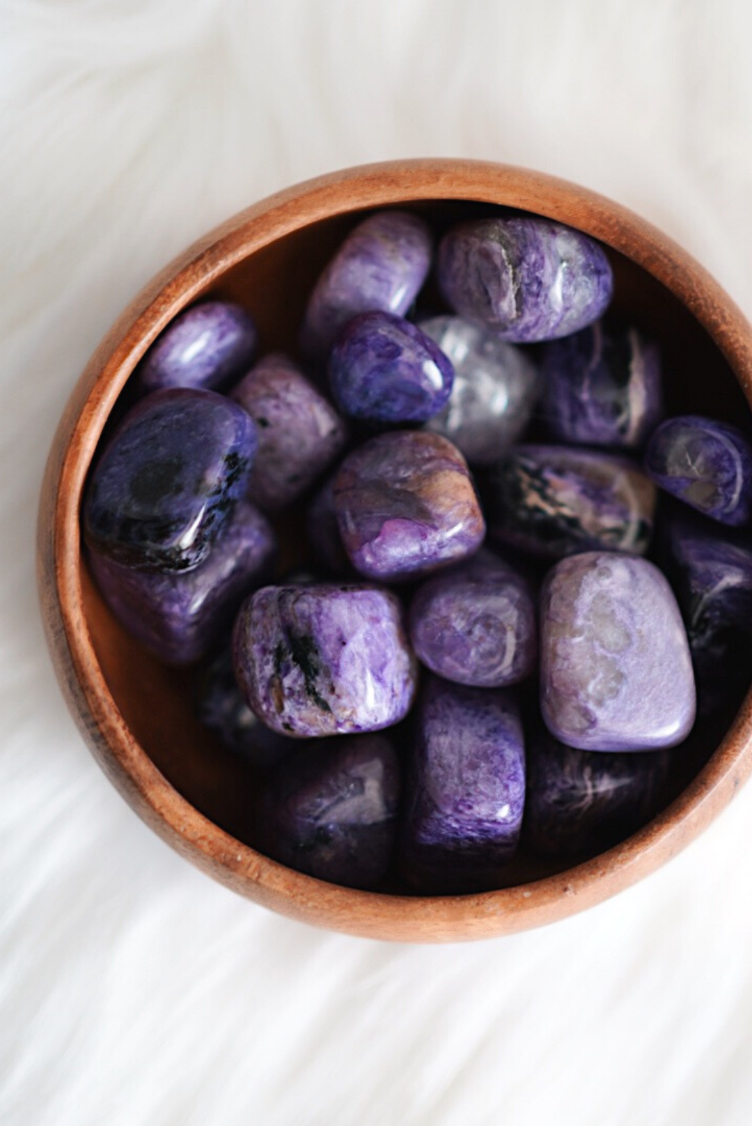Tumbled Charoite for Working with the Past