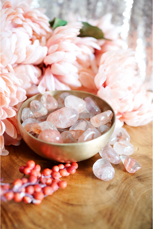 Tumbled Red Hematoid Quartz for Bravery