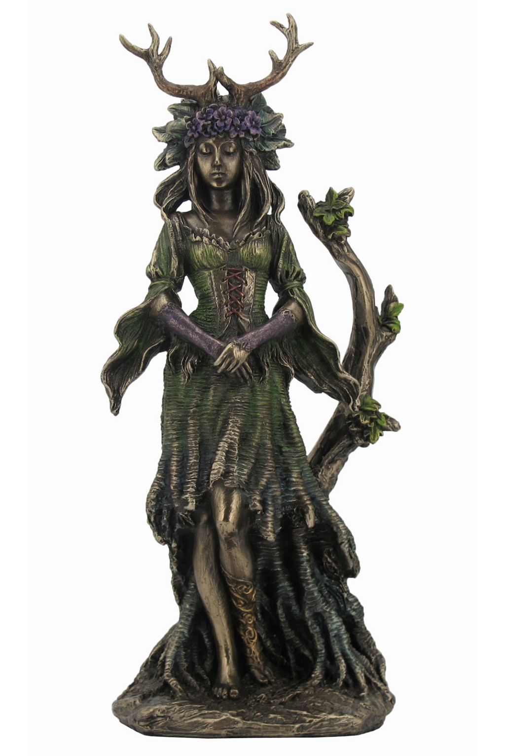 Forest Guardian Goddess Cold Cast Bronze Statue