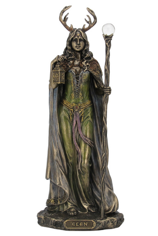 Forest Throne Cernunnos Cold Cast Bronze Statue