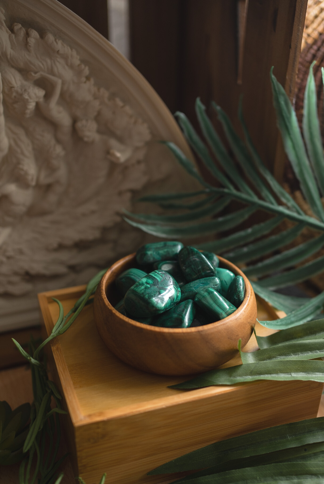 Tumbled Malachite for Protection & Intuition