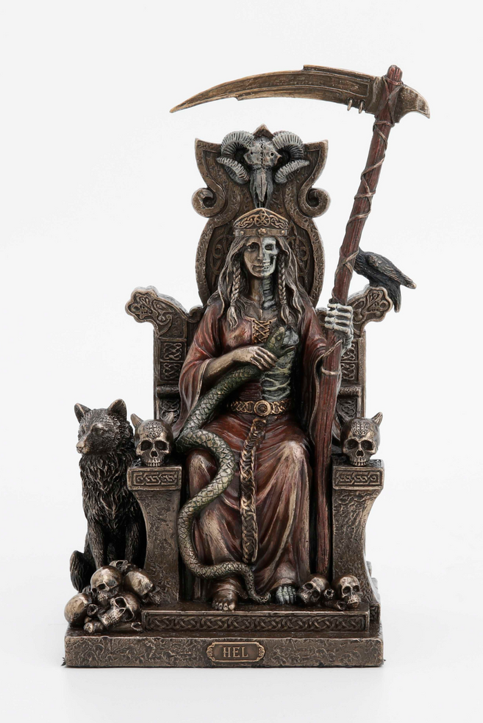 Hel Goddess of Death Cold Cast Bronze Statue