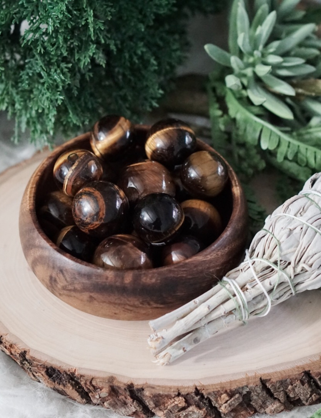 Golden Tiger's Eye Mini Spheres for Personal Power & Energy