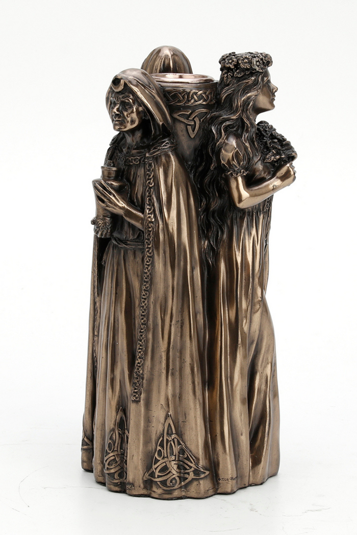 Triple Goddess Candle Holder