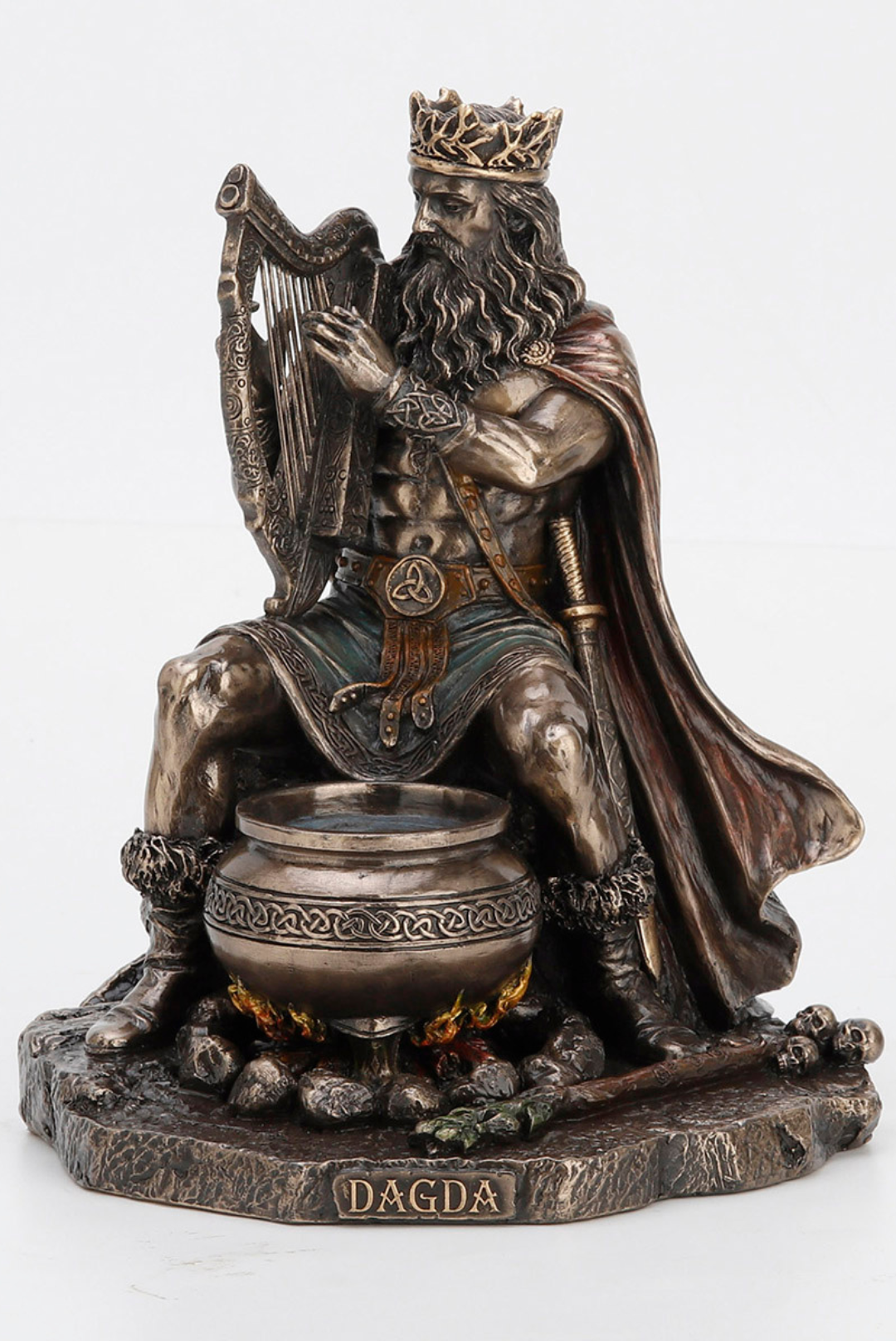 Druid King Dagda Cold Cast Bronze Statue