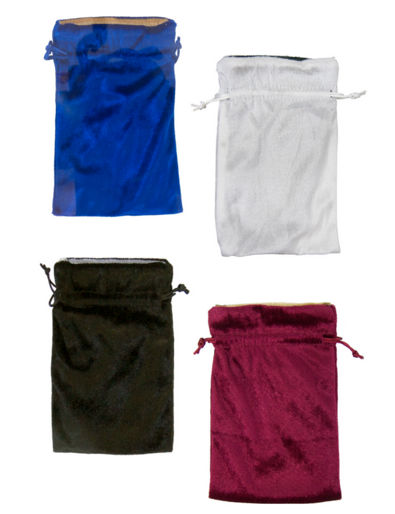 Velour Pouches for Tarot Cards, Crystals, Runes, & More - Various Colors