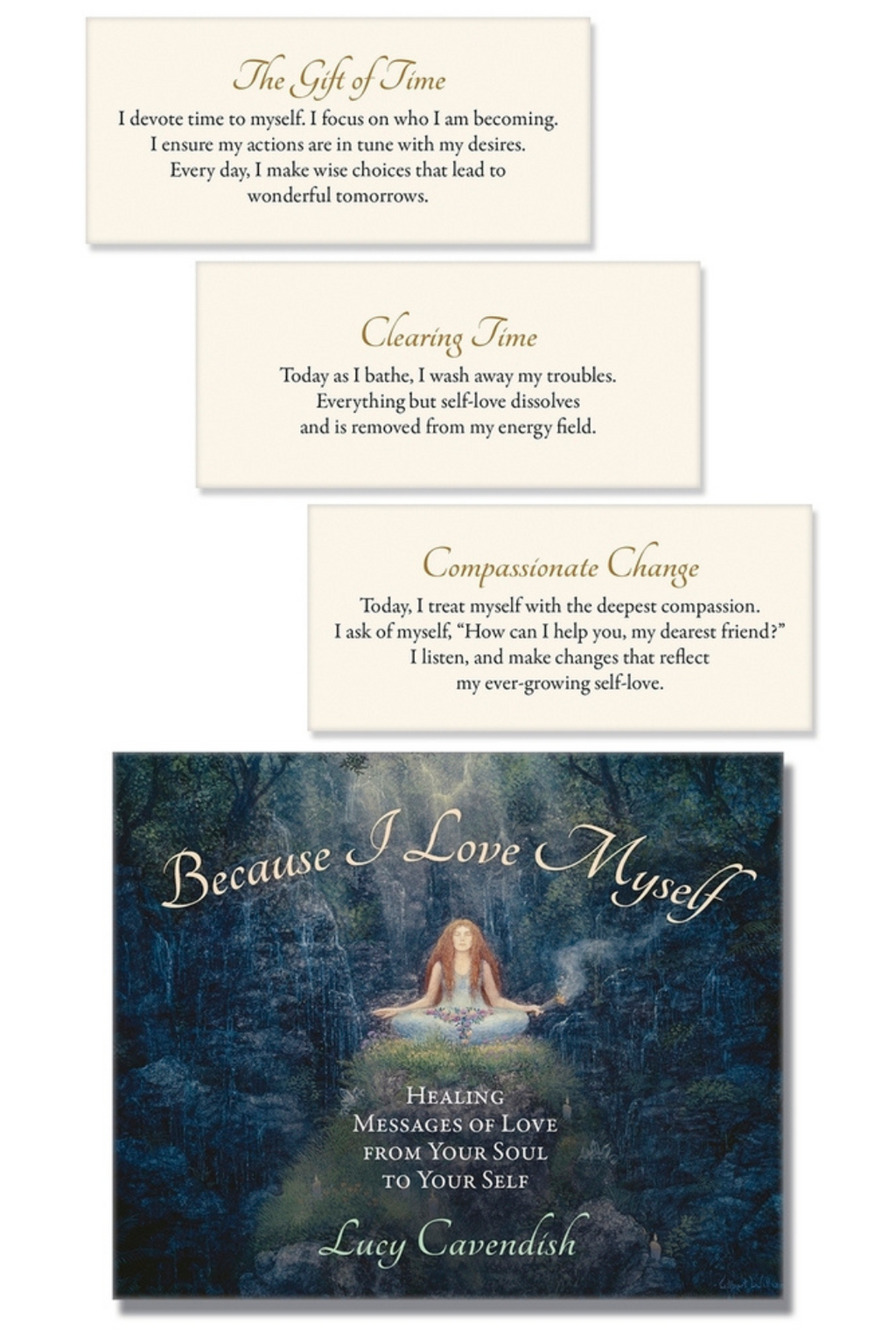Because I Love Myself Affirmation Deck by Lucy Cavendish
