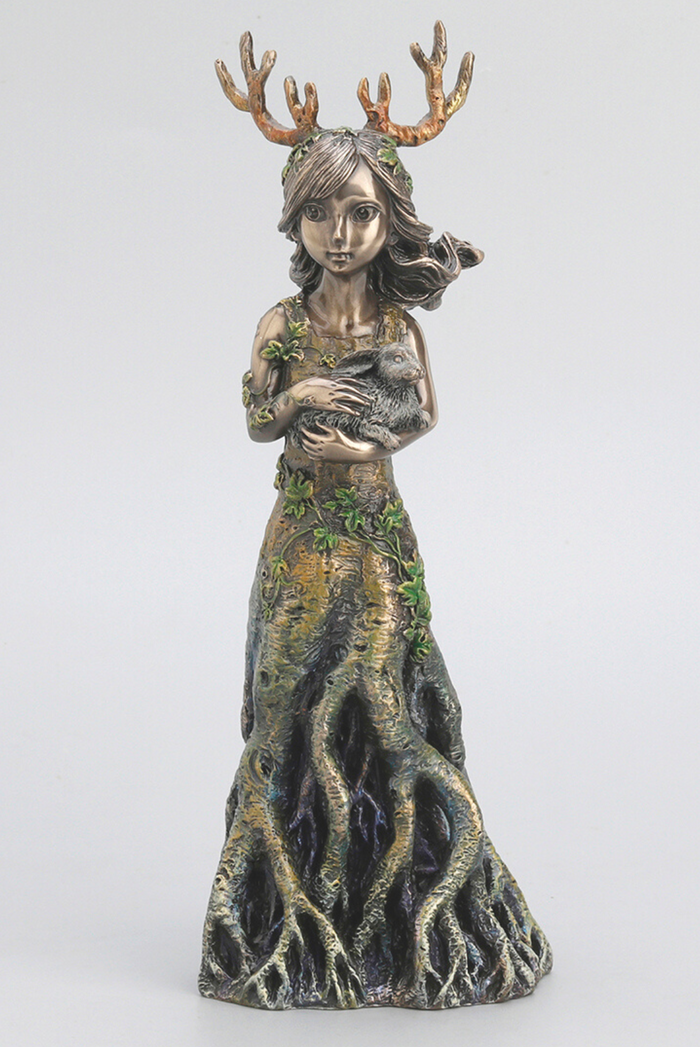 Deer Spirit Druid Goddess Statue