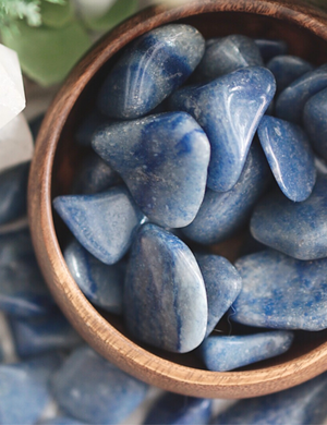 Tumbled Blue Quartz for Focus & Communication