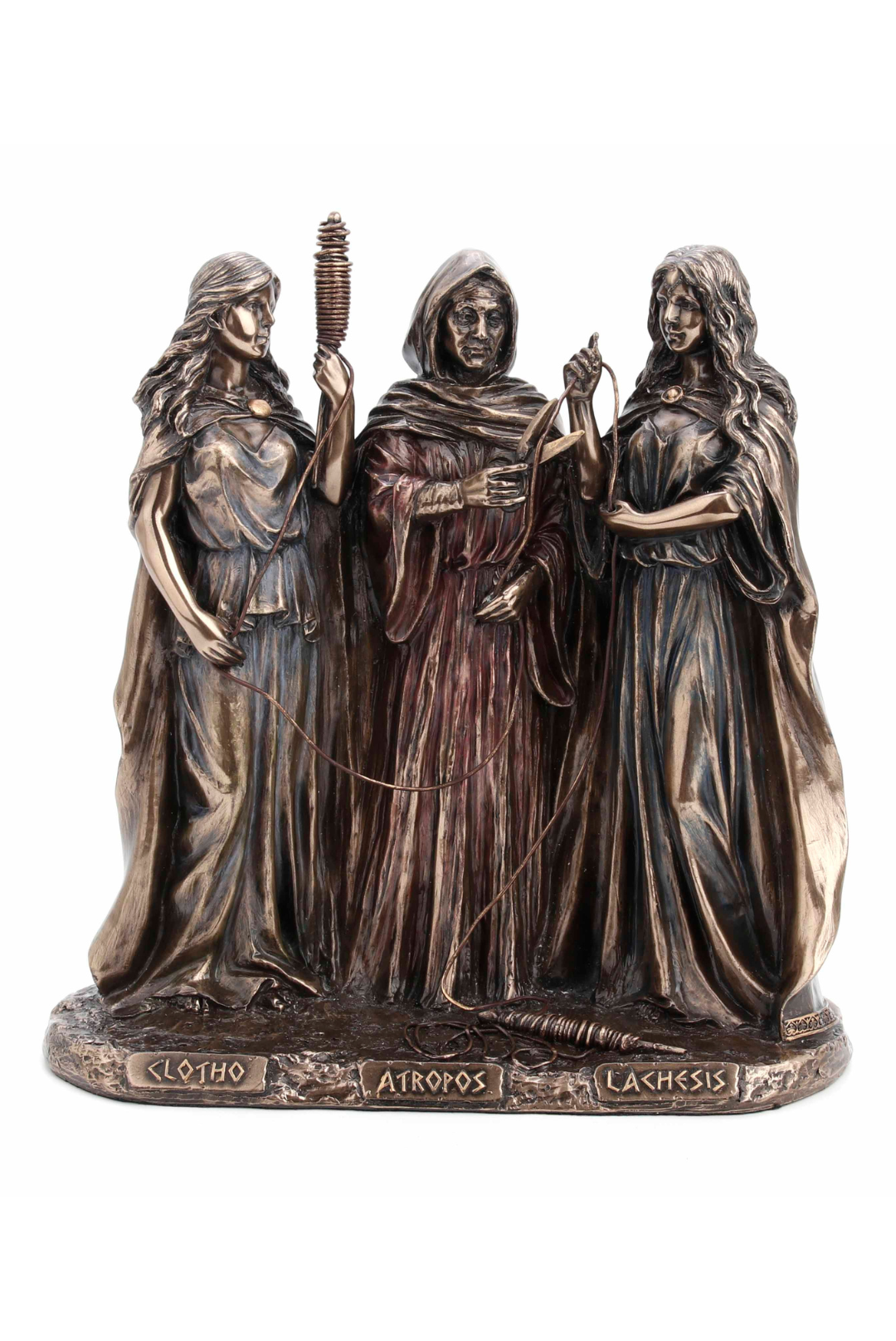 Three Fates of Destiny Cold Cast Bronze Statue