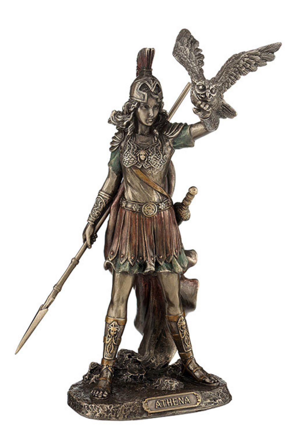 Athena Goddess of Justice Cold Cast Bronze Statue