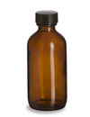 Glass Apothecary Bottle with Cap - Various Colors