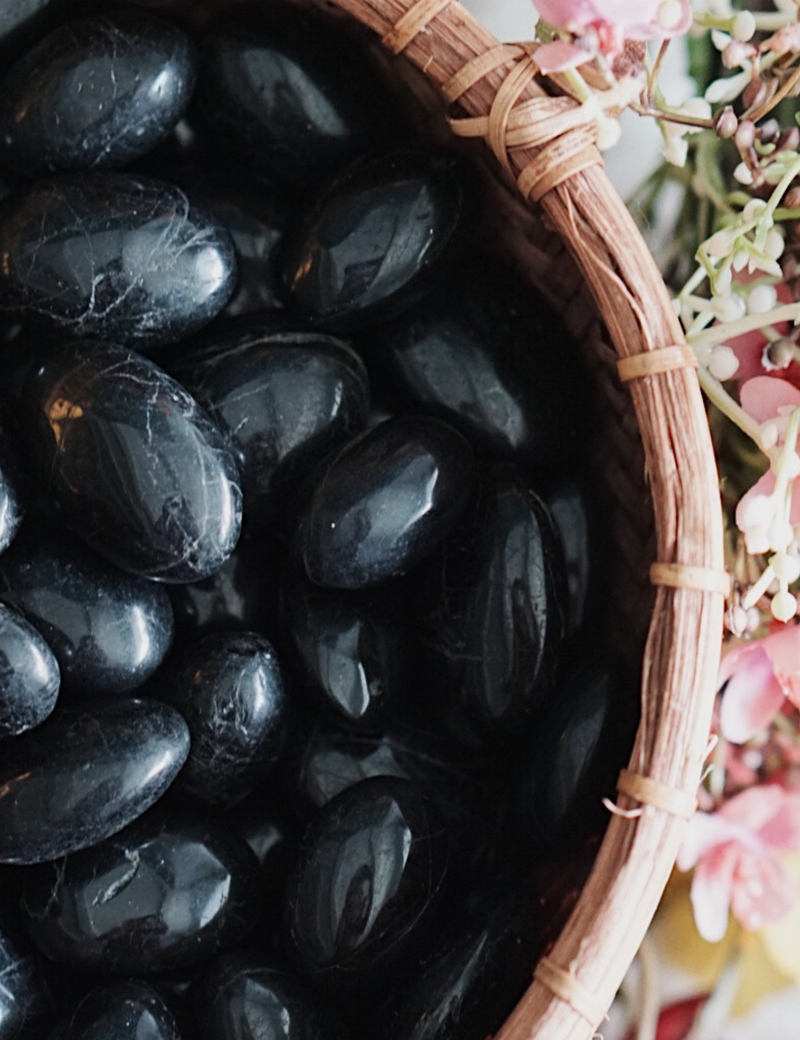 Tumbled Black Tourmaline for Knowledge & Connection