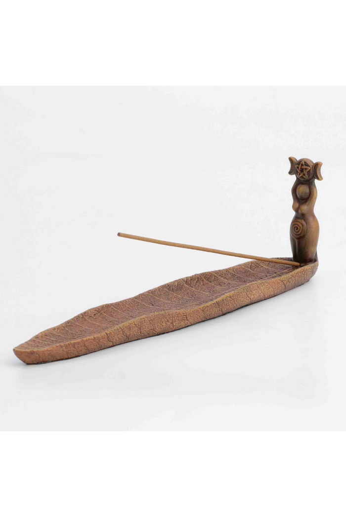 Triple Moon Spiral Goddess Incense Holder