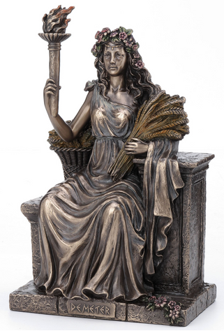 Cerridwen Goddess with Cauldron of Knowledge Statue