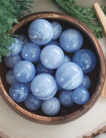 Tumbled Angelite for Gratitude & Angelic Connection