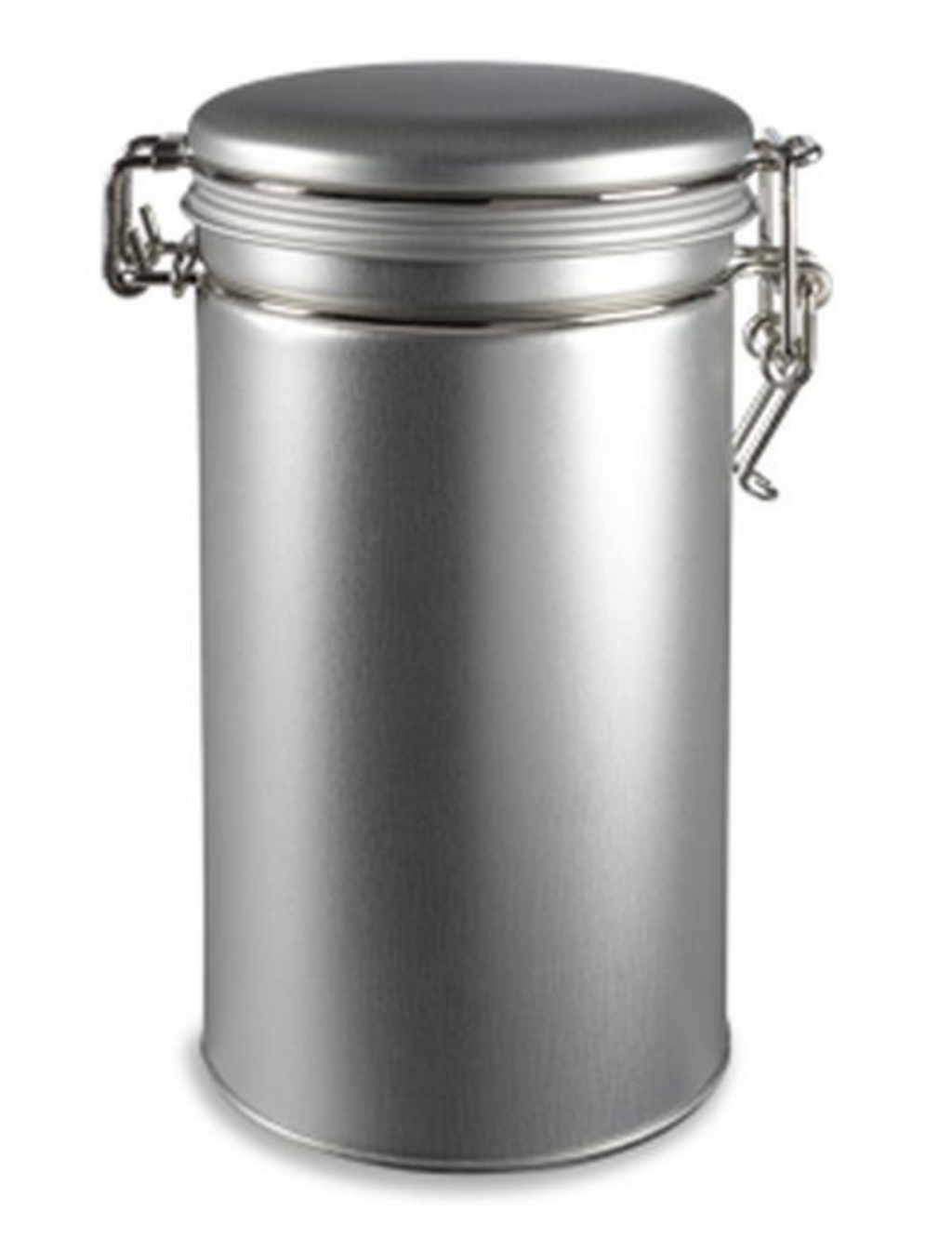 Round Tea Tin Canister with Latch Cover