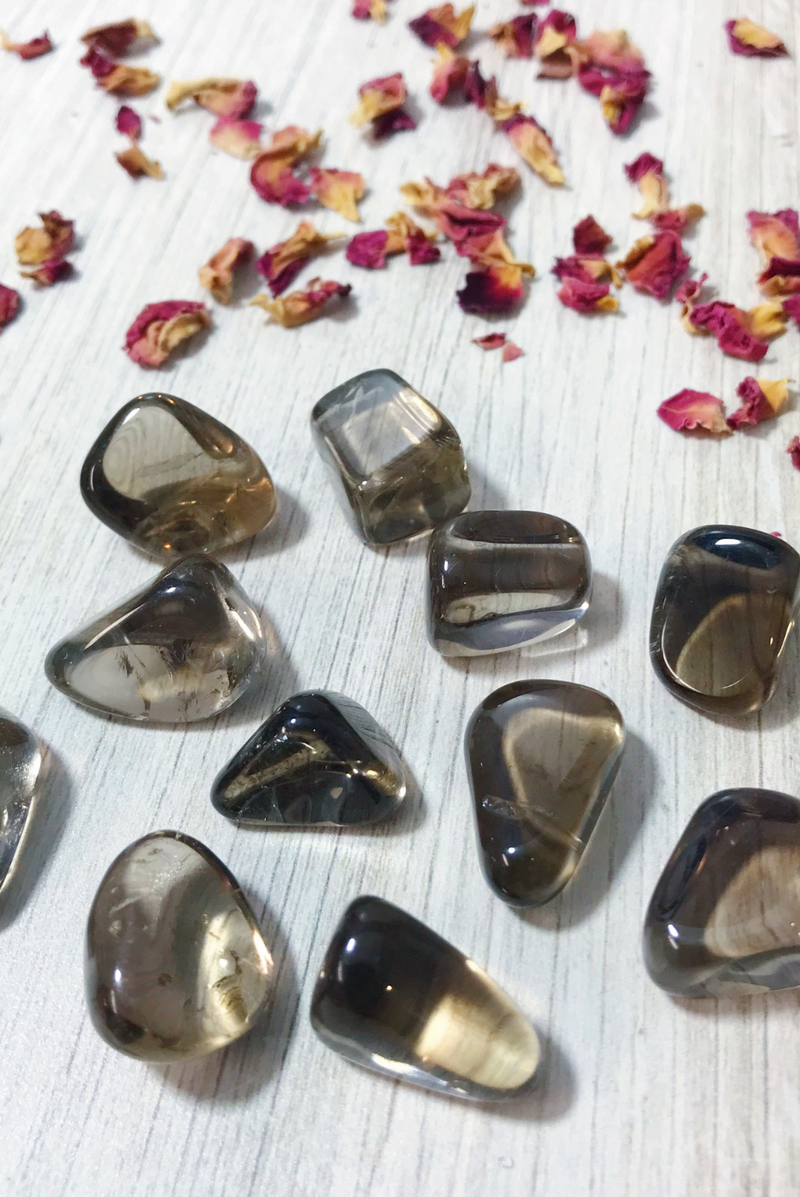 Tumbled Smoky Quartz for Spiritual Grounding