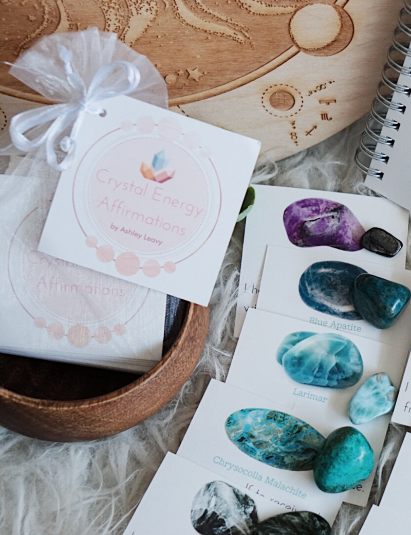 Crystal Energy Affirmations Cards by Ashley Leavy