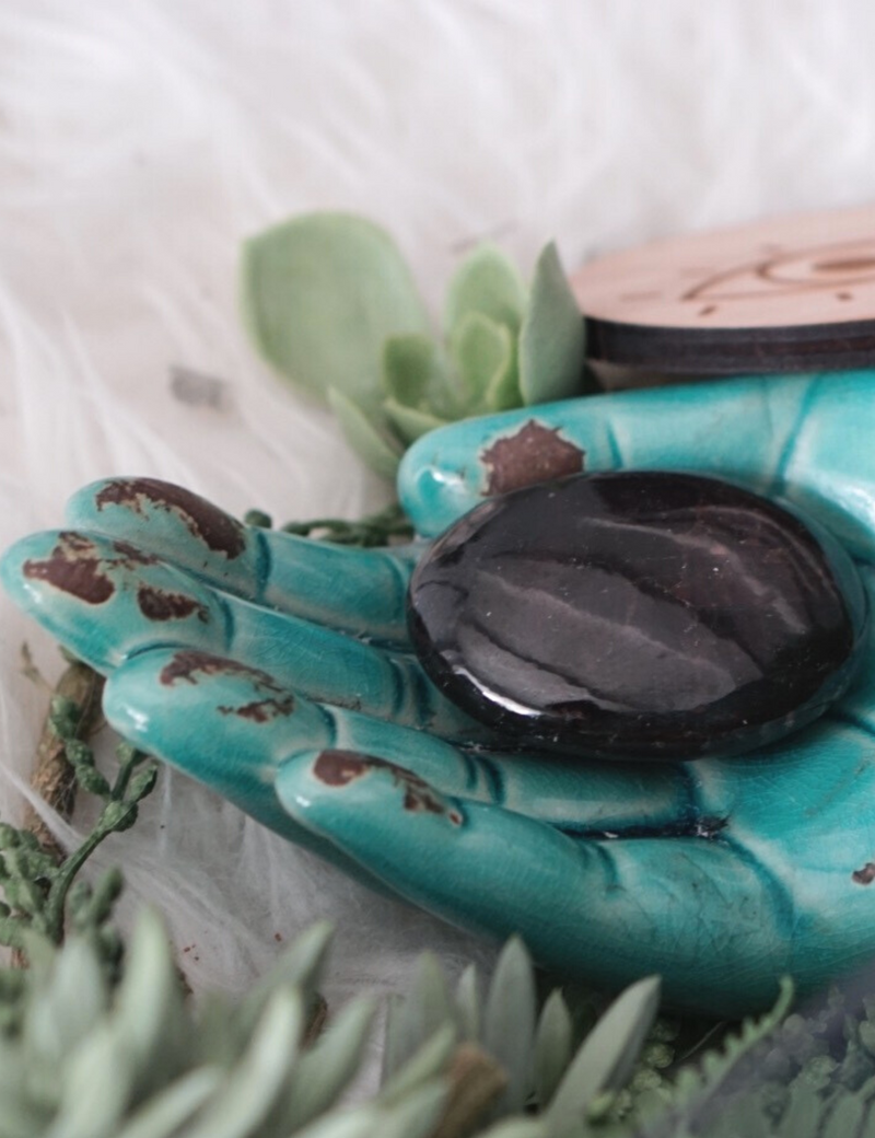Garnet Palm Stone for Vitality