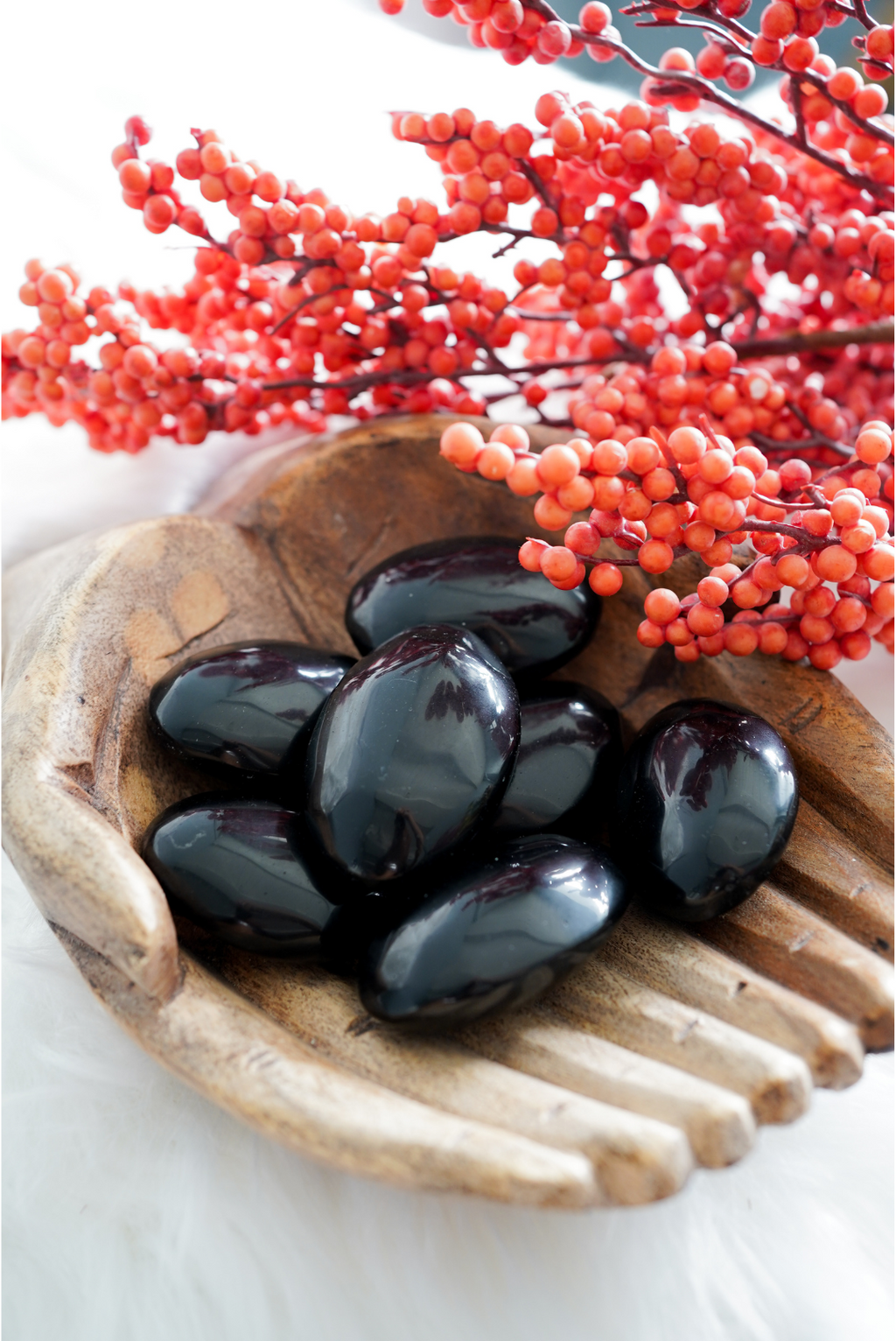 Obsidian Palm Stones for Personal Growth