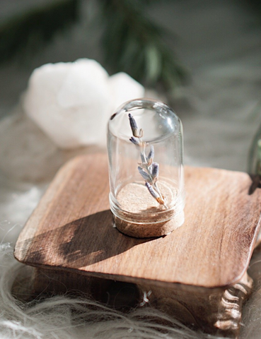 Round Glass Potion Bottle with Cork