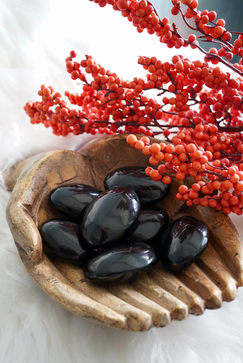 Obsidian Palm Stones for Personal Growth
