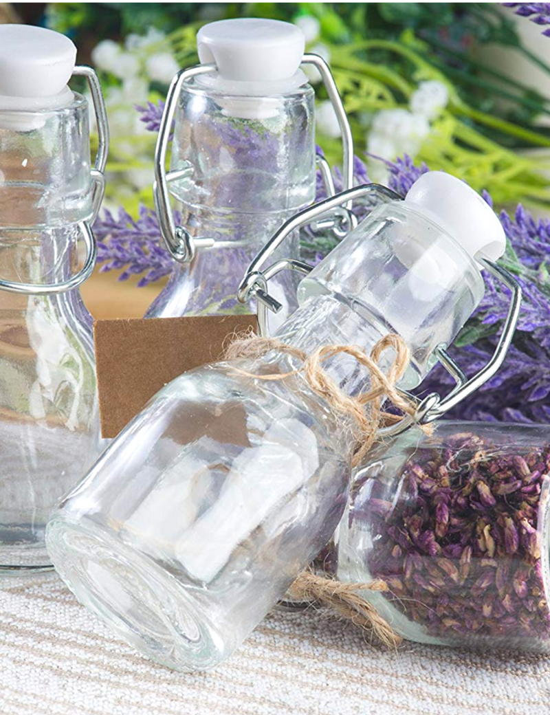 Glass Swing-Top Mini Apothecary Bottles