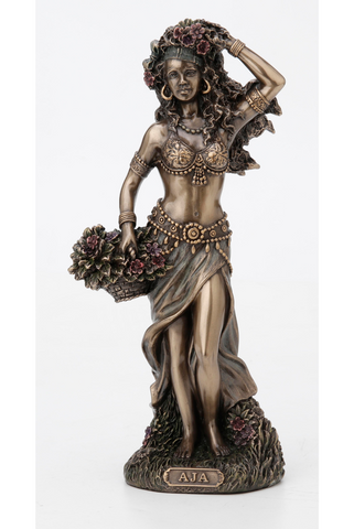 Brigit Triple Candle Holder Shrine Statue by Mickie Mueller