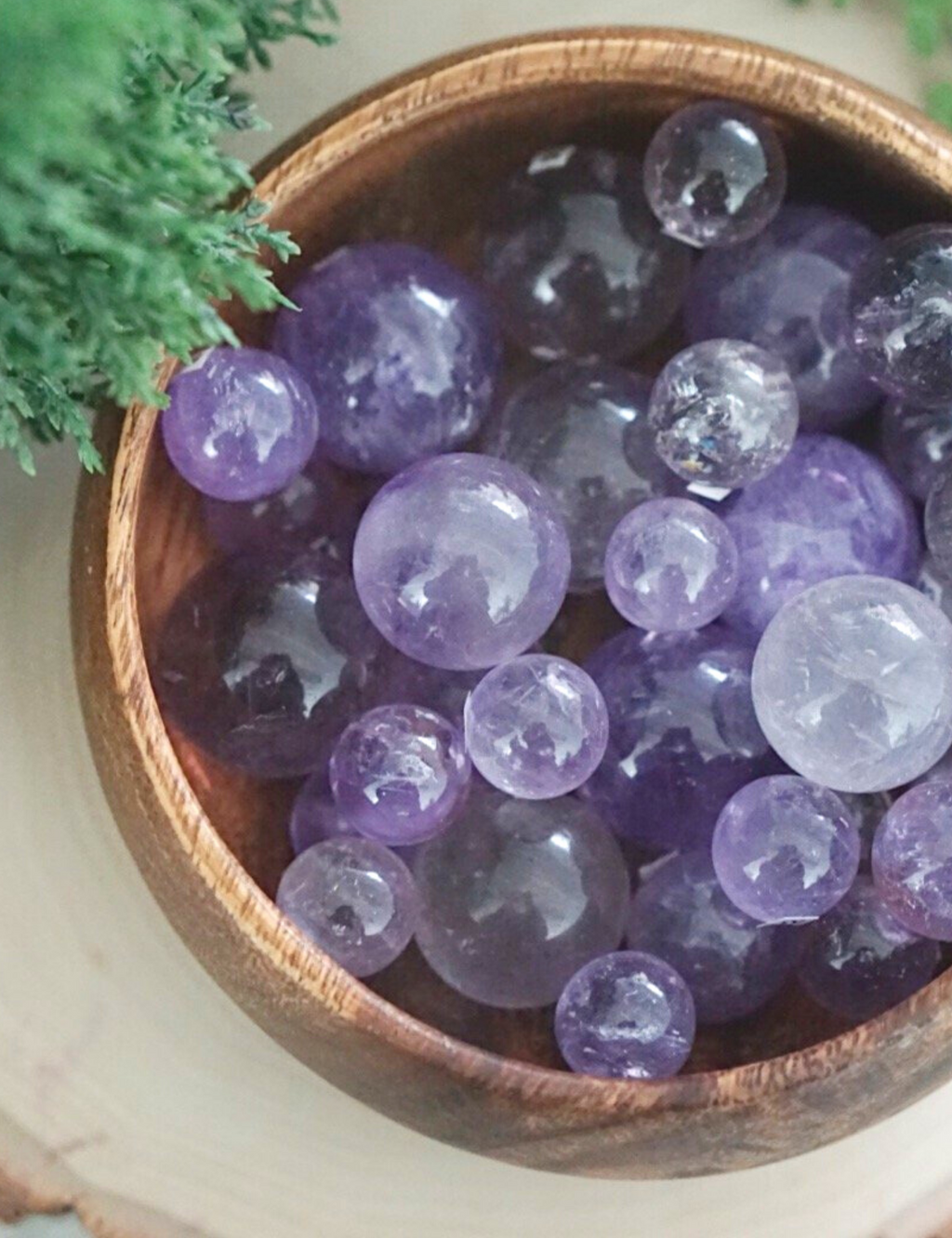 Light Amethyst Mini Spheres for Protection & Healing