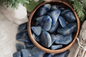 Tumbled Blue Quartz for Focus & Communication