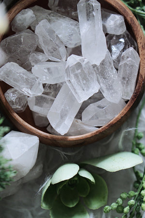 Clear Quartz Points for Amplifying Energy & Intention