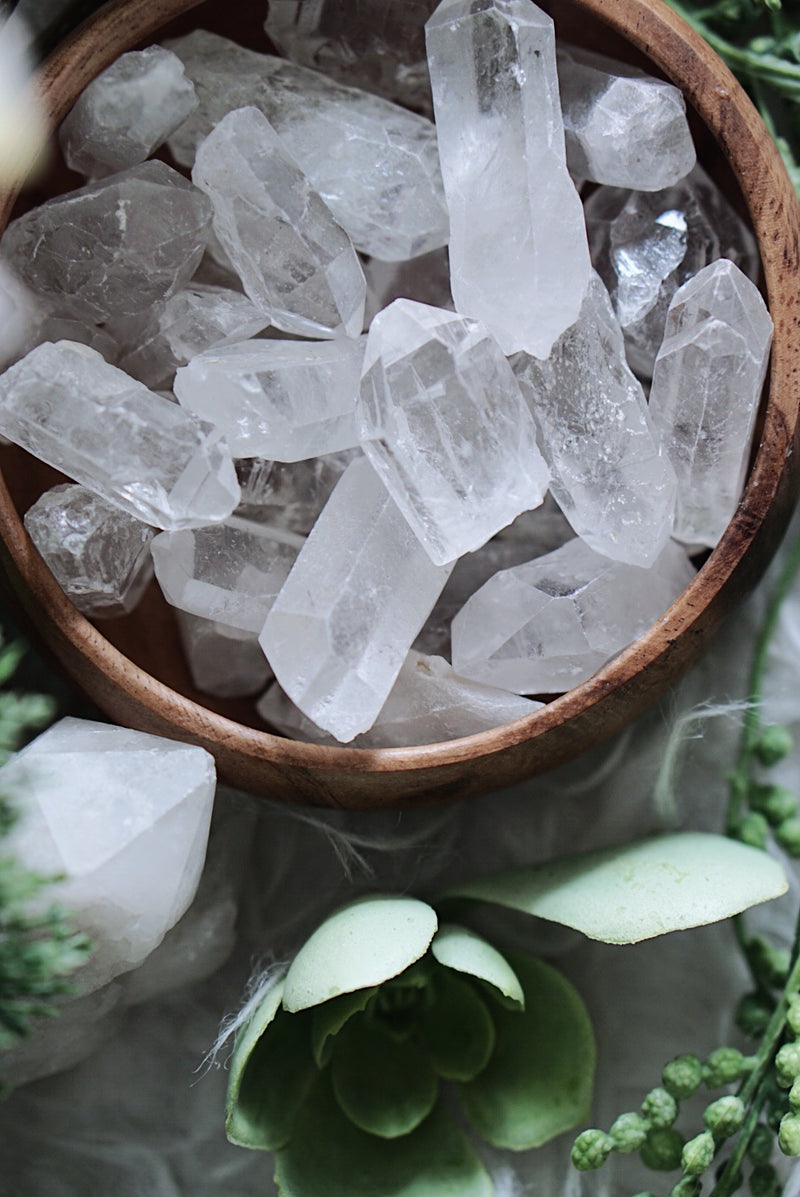 Clear Quartz Points for Amplifying Energy & Intention