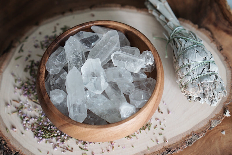 Clear Quartz Points for Amplifying Energy & Intention